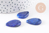 Pendentif goutte lapis lazulis naturelle 25.5mm, x1 (G10076)