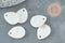 Pendentif goutte nacre blanche naturelle 20mm, x10 (G5134)