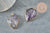 Pendentif hexagone améthyste,Pendentif pierre violet, pierre naturelle,pendentif améthyste, améthyste naturelle,30mm, x1 G1405