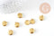 Pendentif locket rond medaillon laiton brut, médaillon Vintage,création collier, 12mm, x2 (G1038)