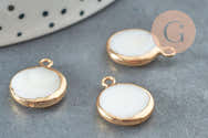 Pendentifs Croix En Nacre Blanche - Lot De 10, 17x22 Mm - Bijou Naturel Hypoallergénique Pour Création DIY Ou Cadeau - 4