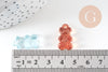 Pendentif ourson en résine colorée 20.5mm, pendentif bonbon, pendentif création de bijoux d'enfance régressifs, X10 (G5945)