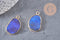 Pendentif oval lapis lazulis, Pendentif bijou pierre naturelle, pendentif pierre naturelle,lapis lazulis naturel,25mm, x1 (G3788)