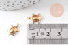 Pendentif petite tortue laiton brut, sans nickel, pendentif tortue, apprêt laiton,1.3mm, x1 G1916