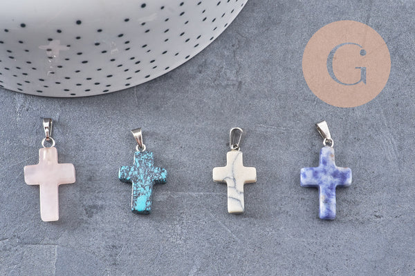 Pendentif pierre naturelle forme et pierre variées 8-28mm,création bijoux pierre naturelle, x1 (G6945)