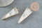 Pendentif pointe cristal transparent,fourniture créative,pendentif bijoux, pendentif pierre,cristal naturel, pendentif cristal,46mm, x1 G0150