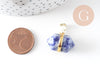 Pendentif pointe sodalite bleue,fourniture créative,pendentif bijoux, fabrication bijoux, pendentif pierre,sodalite naturelle,22mm, x1 (G1145)