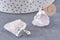Pendentif quartz rose naturel brut 22-55mm, x1 (G0292)