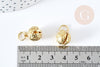 Pendentif rond Grelot carillon laiton brut 15.5mm, création bijoux grossesse, fantaisie carillon mystique, x1 (G8870)