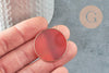 Pendentif rond cornaline,Pendentif bijoux,pendentif pierre, pierre naturelle,32mm, x1 G5155