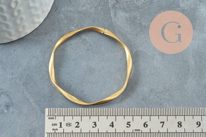 Pendentif rond laiton brut, breloque laiton brut, bijou laiton, création bijoux,50mm, X1 (G0113)