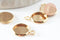 Pendentif rond support cabochon acier 304 inoxydable doré 10mm, x1 (G4122)