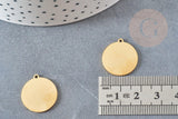 Pendentif système solaire acier 201 inoxydable dore 19.5mm, x1 (G6127)