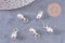 Pendentif tortue argent massif 925 12.5mm, x1 (G10701)