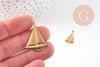 Pendentif voilier en laiton taille petit ou moyen, x1, G7520