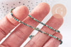Perle Jaspe turquoise africaine naturelle 2mm,x1 fil de 39cm (G1541)