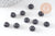 Perle abacus cristal facetté noir 10mm, x 10 perles (G8265)