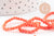 Perle abacus cristal rose corail 3mm, x1 fil de 41 cm (G9822)