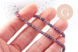 Perle abacus jade gris,perle jade,pierre naturelle,jade naturel, pierre, facette, jade, 4x2mm,fil 35cm (G4636)