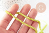 Perle abacus jade vert clair 4x2mm, perle jade, pierre naturelle, perle facette, fil 35cm, x1 (G3002)