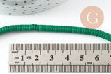 Perle agate heishi rondelle verte, perle agate naturelle, pierre naturelle,4.5mm,fil de 250 perles, x1 (G9710)