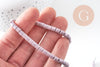 Perle agate heishi tube violet clair 4mm, perle agate naturelle, pierre naturelle, x1 fil de 100 perles (G5863)