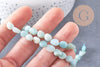Perle amazonite turquoise, amazonite naturelle, perle pierre, 10mm, fil de 46 perles x1 (G2793)