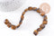 Perle carrée oeil de tigre naturel 12mm,pierre naturelle, oeil de tigre naturel, perle pierre, 20cm x1 (G5882)