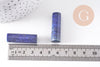 Perle colonne lapis Lazulis, pendentif pierre,pierre naturelle,lapis naturel, pierre rectangle,35mm, X1 (G2061)