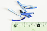 Perle coquillage naturel nacre bleu 20-38mm, x20 (G9738)