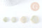Perle disque jade gris vert naturel 16-30mm, x1 fil ou 5 perles (G8291)