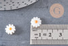 Perle fleur marguerite nacre naturelle 13mm, x1 (G4004)