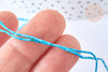 Perle heishi turquoise naturelle vert/bleu 1mm, x1 fil de 30cm (G7226)