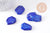 Perle hexagonale howlite bleue, howlite naturelle, perle bleue, x5 (G5491)