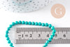 Perle howlite turquoise Bijou pierre naturelle 4mm, x1 fil de 38cm (G5168)
