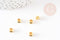 Perle intercalaire tube laiton doré 5x4mm, x10 ou 20 ou 50 ou 100 (G6610)