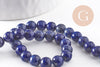 Perle lapis lazuli rondelapis bleu,pierre naturelle, pierre naturelle,lapis naturel, 6mm,le fil de 20cm (G4069)