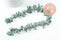 Perle longues en jaspe vert naturel, des perles en pierre pour creation de bijoux en pierre naturelle,13-22mm,fil de 38cm, X1 (G3525)