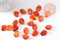 Perle nuggets acrylique imitation ambre 17mm, x2 (G10484)