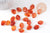 Perle nuggets acrylique imitation ambre 17mm, x2 (G10484)