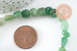 Perle nuggets aventurine ,pierre précieuse,pierre naturelle, aventurine,pierre roulée,5-7mm, x1 (G3040)