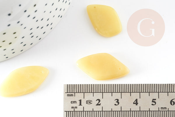 Perle ovale jade jaune feuille,pierre précieuse,pierre naturelle,jade jaune naturel,perle pierre roulée,23-33mm,x5 G1204