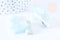 Perle rectangle aigue-marine 35-42 mm, pierre naturelle, x 2 (G6452)