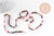 Perle rond tourmaline naturelle facettée multicolores 4mm, pierre naturelle, fil 38 cm, x1 (G2197)
