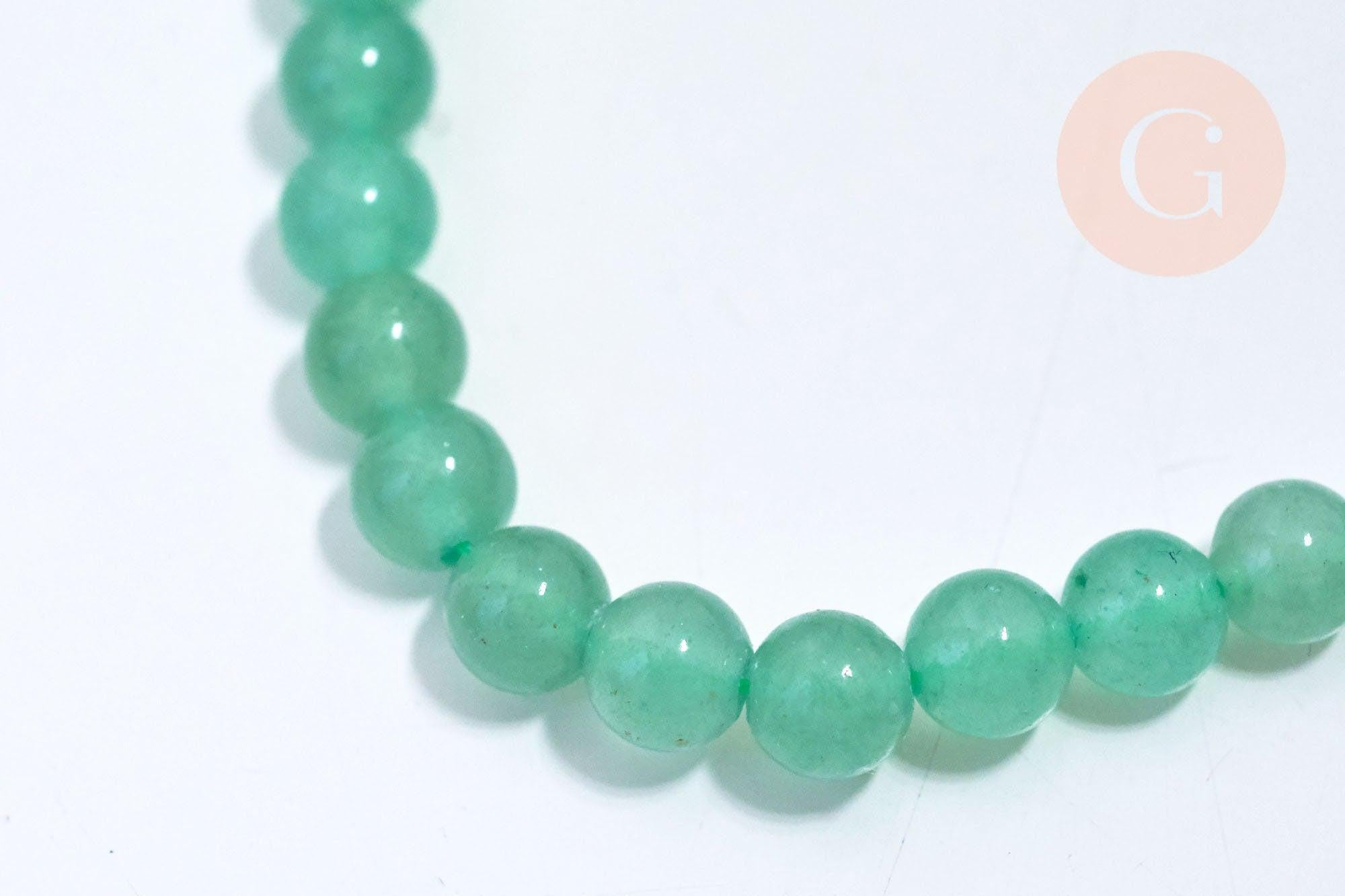 Perle ronde aventurine,pierre précieuse,pierre naturelle, aventurine,perle pierre,le fil de 30 perles, 6mm, x1 (G5620)