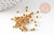 Perle ronde intercalaire fer dor, 3mm, x 10Gr (G0294)
