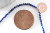 Perle ronde lapis lazuli naturel 2mm, x1 fil de 43cm (G3118)