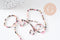 Perle ronde tourmaline naturelle 2mm,x1 fil de 38cm (G3106)