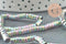 Perle rondelle hématite multicolores pastels 4mm, perle hématite,création bijoux,fil de 190, X1 perles (G3625)