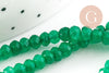 Perle rondelle jade vert,perle jade,pierre naturelle,jade naturel,4x3mm,fil de 35 cm (G4638)